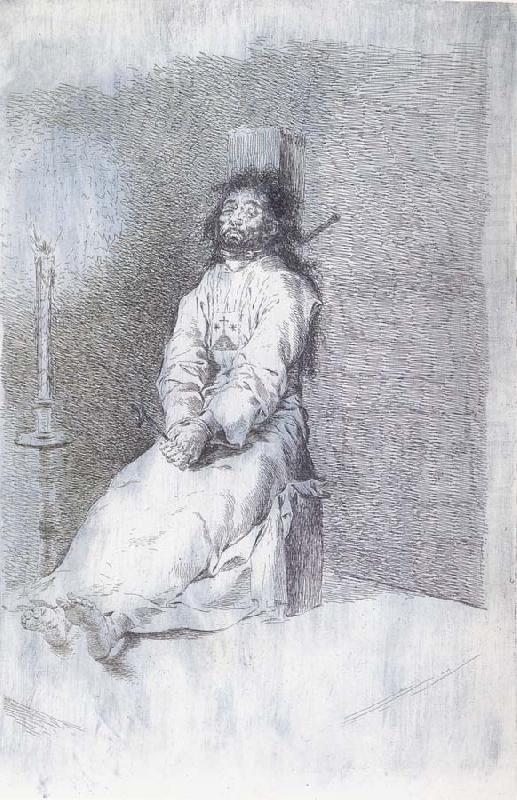 Francisco Goya Garrotted Man china oil painting image